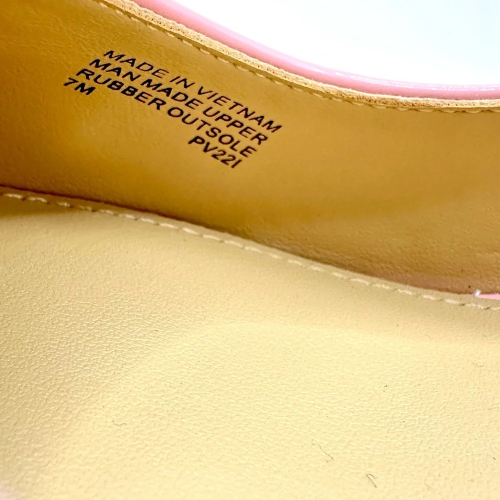 Beautiful Michael Kors Barbie Pink Patten Leather Pump Heels w/Antislip Soles 7M